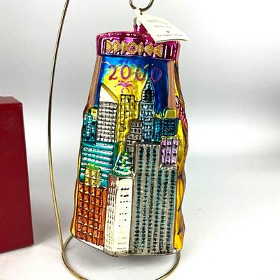 701 Christopher Radko "New Years Eve" The Grand Tour Collection Ornament