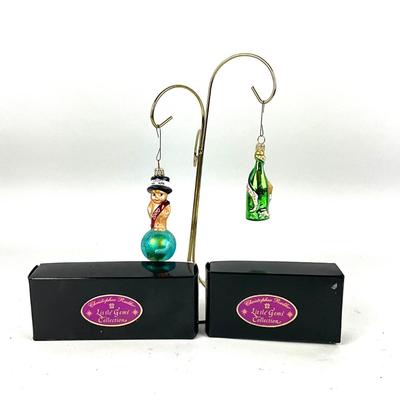 702 Two Christopher Radko LIttle Gems Ornaments