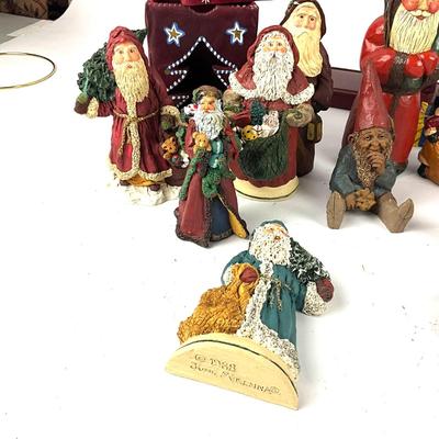 706 Large Lot of Folk Art Swedish Santa Lot