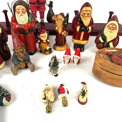 706 Large Lot of Folk Art Swedish Santa Lot