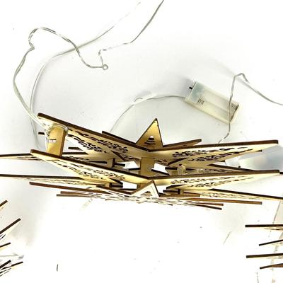 707 Set of Three Wooden Scandinavian Star