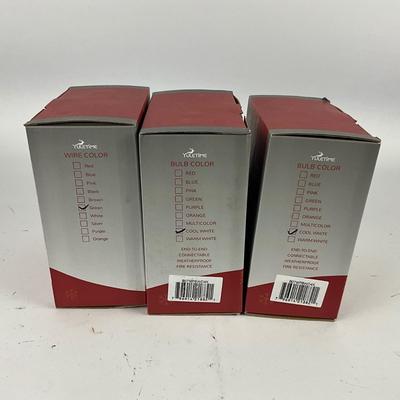 708 Set of 3 New in Box Yuletime LED Commercial Lights