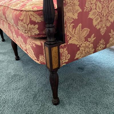 004 Vintage Hickory Furniture Co. Mahogany Sheraton Style Sofa