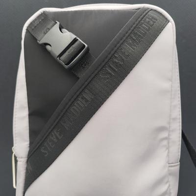 Two Small Grey Nylon Sling Backpacks Steve Madden, Kedzie