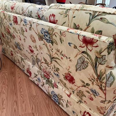 007 Hickory Chair Co. Floral Upholstered Sofa