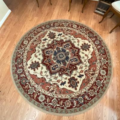 009 Large Round Safavieh 8' Wool Rug