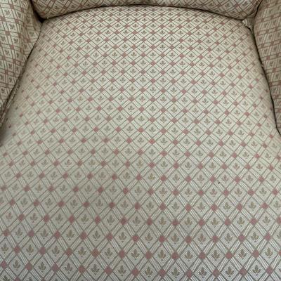 010 Pair of Jessica Charles Upholstered Swivel Club Chairs