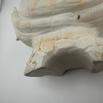 Vintage Bisque Woman on Shell Planter