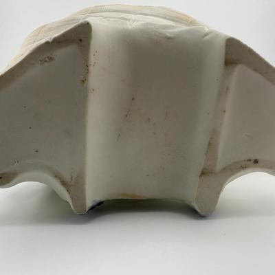 Vintage Bisque Woman on Shell Planter
