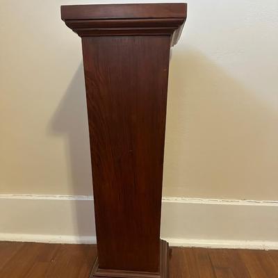 Two Wooden Pedestal Stands
