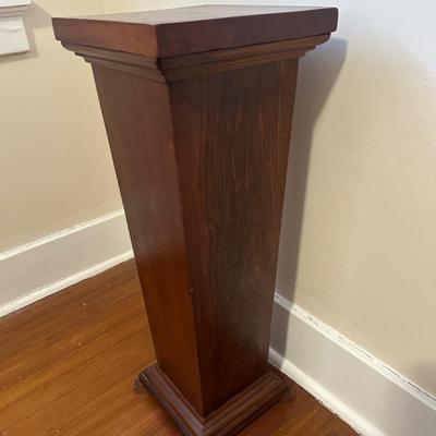 Two Wooden Pedestal Stands