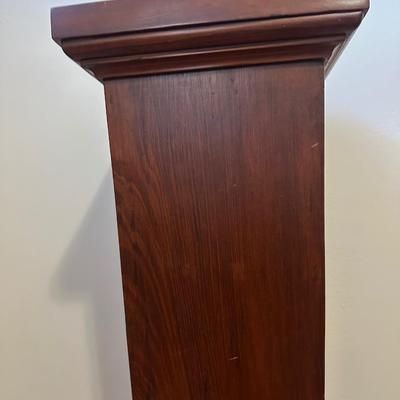 Two Wooden Pedestal Stands