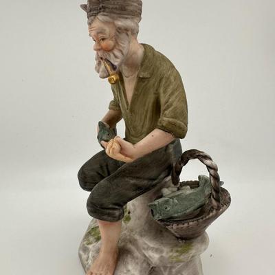 Capodimonte Man w/Pipe Pottery Figurine Gino