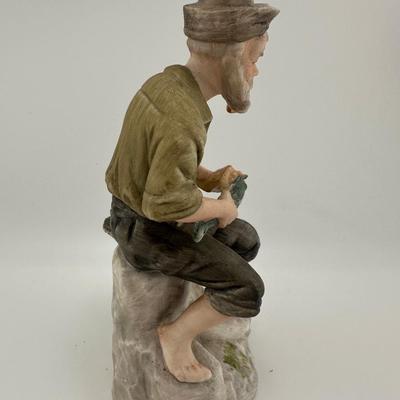 Capodimonte Man w/Pipe Pottery Figurine Gino