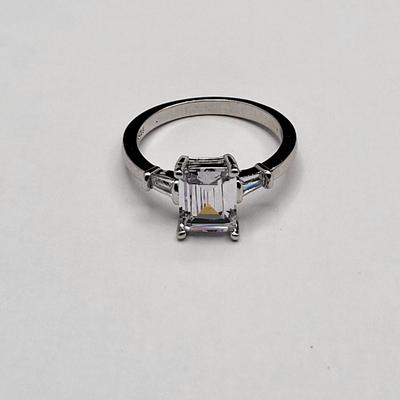 Four CZ 925 S925 Fashion Rings