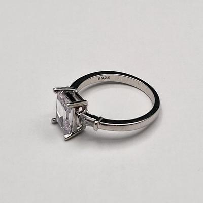 Four CZ 925 S925 Fashion Rings