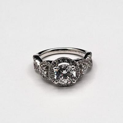 Four Clear Stone Fashion Rings 925