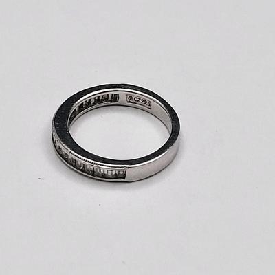 Four Clear Stone Fashion Rings 925