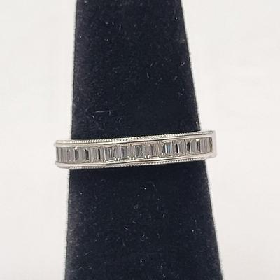 Four Clear Stone Fashion Rings 925