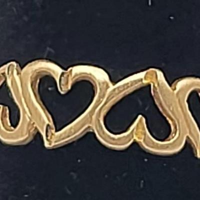 Vintage 10k Gold Four Hearts Ring