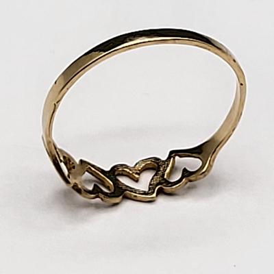 Vintage 10k Gold Four Hearts Ring