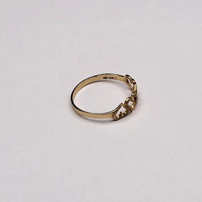 Vintage 10k Gold Four Hearts Ring