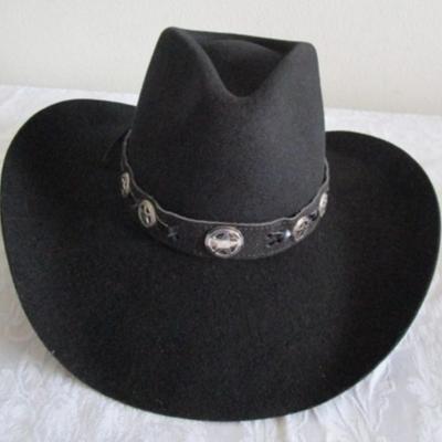 Bullhide Montecarlo Black cowboy hat size 6-7/8