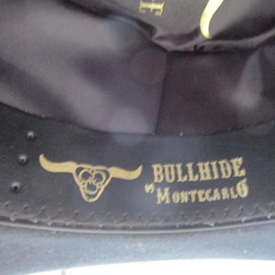 Bullhide Montecarlo Black cowboy hat size 6-7/8