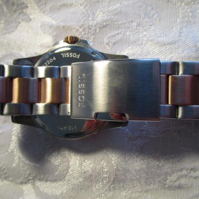 Fossil men's watch Model FS5743, All stainless steel in metal box
