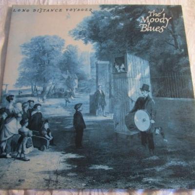 4 LP records, Moody Blues, Earth Wind & Fire, Bread, Winners (collection of artists)