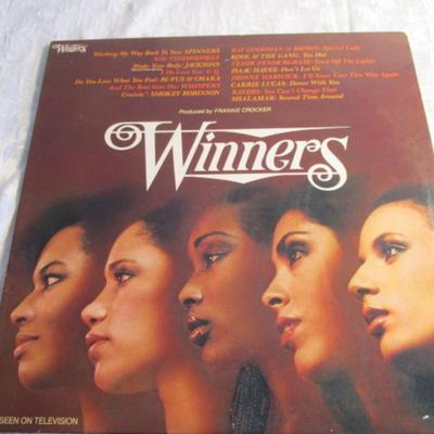 4 LP records, Moody Blues, Earth Wind & Fire, Bread, Winners (collection of artists)