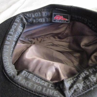 Black No Fear hat estimate size 7-1/8; Gray Herringbone newsboy hat size 7-1/4-7-3/8, Pendleton Green/Navy plaid newsboy hat estimate...