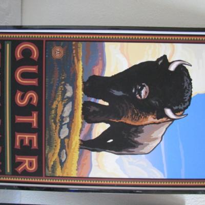 Buffalo picture and eagle picture with Isaiah 40:31 on it