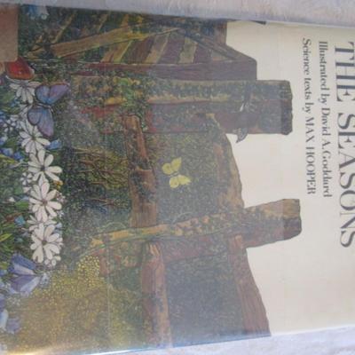 3 books - one on birds, one history, one on seasons