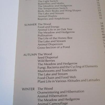 3 books - one on birds, one history, one on seasons