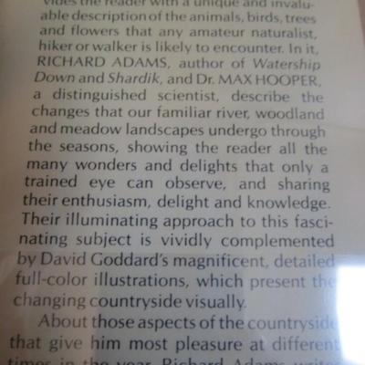 3 books - one on birds, one history, one on seasons