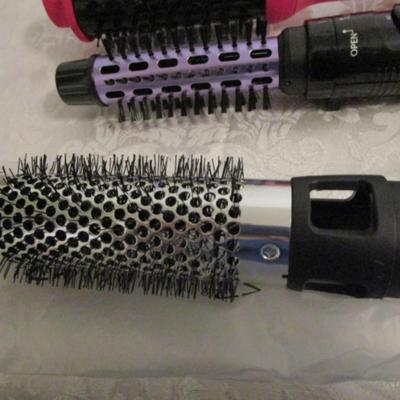 Revlon volumizer hair dryer and stylig brush, Conair 2-in-1 hot air styling curl brush