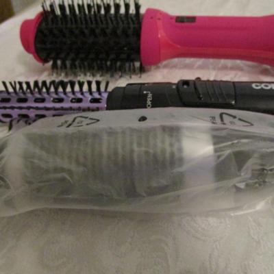 Revlon volumizer hair dryer and stylig brush, Conair 2-in-1 hot air styling curl brush