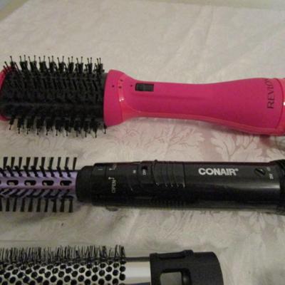 Revlon volumizer hair dryer and stylig brush, Conair 2-in-1 hot air styling curl brush