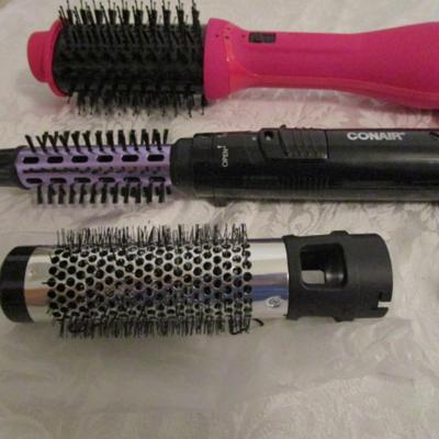 Revlon volumizer hair dryer and stylig brush, Conair 2-in-1 hot air styling curl brush