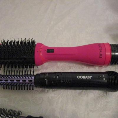 Revlon volumizer hair dryer and stylig brush, Conair 2-in-1 hot air styling curl brush