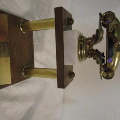 2 pinewood derby trophies & pinewood derby car
