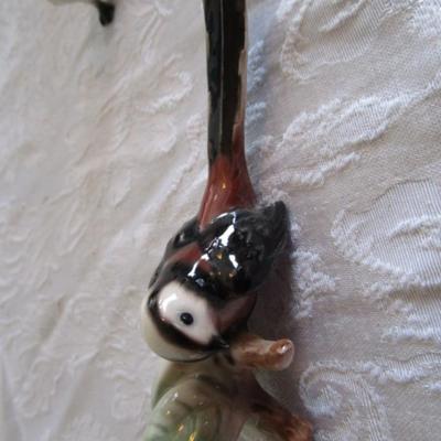 Goebel Vintage 1967 Model CV57 long-tail titmouse bird figurine, White owl figurine