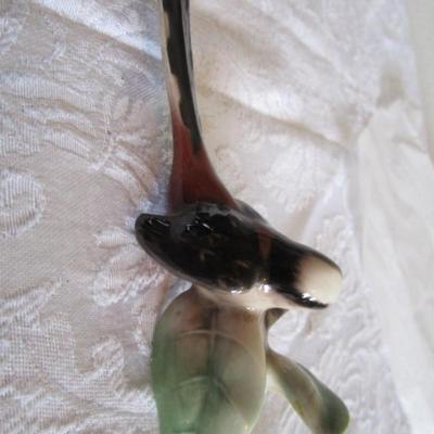 Goebel Vintage 1967 Model CV57 long-tail titmouse bird figurine, White owl figurine