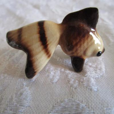 VintageHagen Renaker baby seal figurine, Hagen Renaker goldfish figurine
