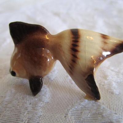 VintageHagen Renaker baby seal figurine, Hagen Renaker goldfish figurine