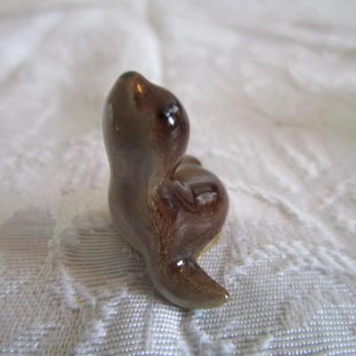 VintageHagen Renaker baby seal figurine, Hagen Renaker goldfish figurine