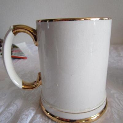 Gold trimmed London Policeman cup made by Price Kensington Model 3265