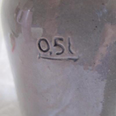 German Stein with HB Crown emblem stoneware mug, .5 liters