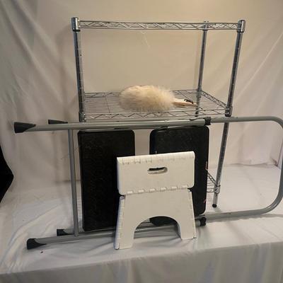 NSF Metal Shelf Unit, Step Stool & More (LR-MG)